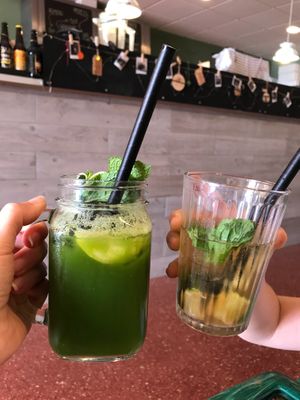 Extracto verde y mojito  at Samelo Veg in Tenerife