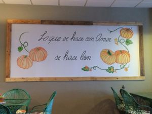 all that's made with love is made well... Nice wall decor  at Samelo Veg in Tenerife