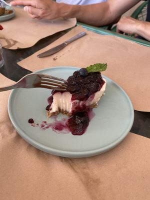 Berry cheesecake  at Samelo Veg in Tenerife