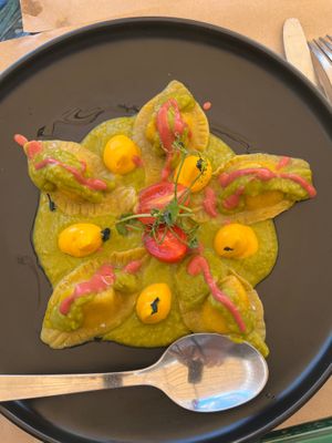 Tortelloni - soooo good! at Samelo Veg in Tenerife