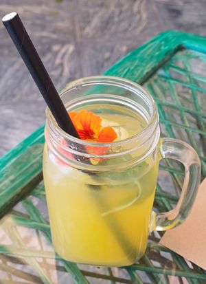 Maracuja lemonade at Samelo Veg in Tenerife