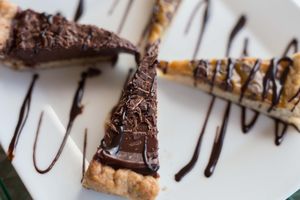 Incredible chocolate pie at Samelo Veg in Tenerife