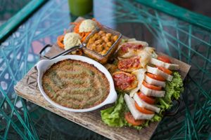 The shared plate. Sooooooo good! at Samelo Veg in Tenerife