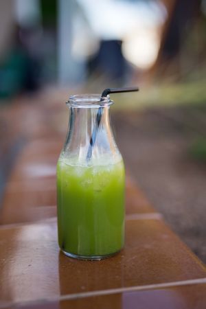 An amazing green juice at Samelo :)  at Samelo Veg in Tenerife