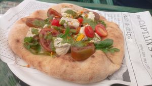 Focaccia Samelo Burrata at Samelo Veg in Tenerife