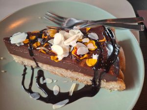 January 2026 - creamy chocolate cake at Samelo Veg in Tenerife