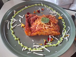 January 2026 - lasagne at Samelo Veg in Tenerife