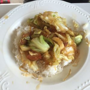 veg and rice  at Veg in Koh Samui