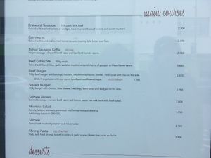 Mains Menu May ‘18 at Pylsa Pulsa in Reykjavik