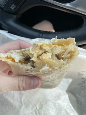 Vegan Reuben wrap  at New Morning Natural Foods in Manchester Center