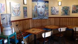 Inside Art at Arroyo Coffee Bar in Santa Fe