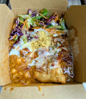Samosa Chaat at Chai Walla in Bath