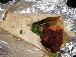 Vegan Falafel Wrap at Chai Walla in Bath