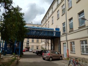 from outside at Niebostan in Lodz