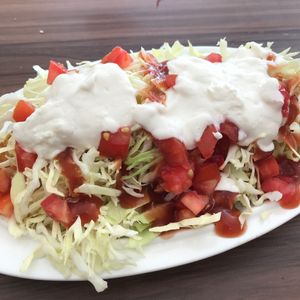 Tacos  at Green Vurgers in San Jose