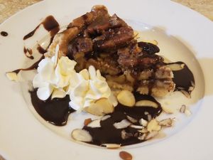 Pecan pie at Green Vurgers in San Jose