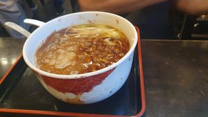 One of their vegan options  at Yabuhan in Otaru