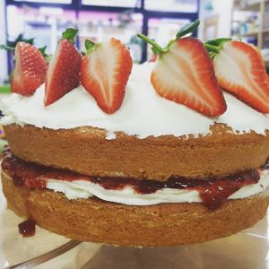 Cake at PlantBased Exmouth in Exmouth