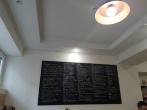 menu at BIOrganic Raw Cafe in Chisinau
