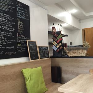 cute lil place at BIOrganic Raw Cafe in Chisinau