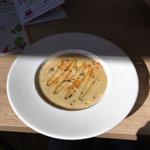 lentil soup (not raw) at BIOrganic Raw Cafe in Chisinau