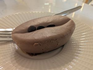 Coffee flavored at BIOrganic Raw Cafe in Chisinau