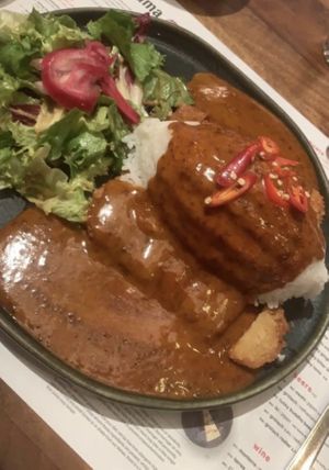 The vegatsu curry was delicious. at Wagamama - Rembrandtplein in Amsterdam