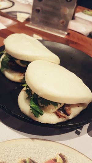 steamed buns - side dish at Wagamama - Rembrandtplein in Amsterdam