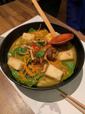 kare burosu ramen at Wagamama - Rembrandtplein in Amsterdam