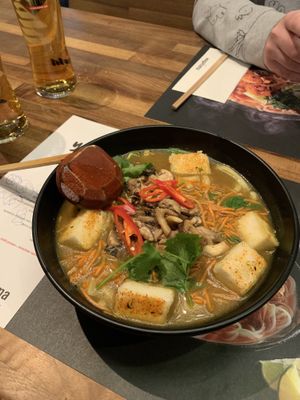 Vegan ramen  at Wagamama - Rembrandtplein in Amsterdam