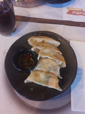 Gyoza at Wagamama - Central Station in Amsterdam