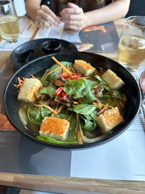 Vegan Kare burosu ramen  at Wagamama - Central Station in Amsterdam