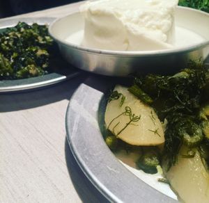 local vegan and vegetarian food! aegen cuisine!  at Ruzgar Hotel in Alacati