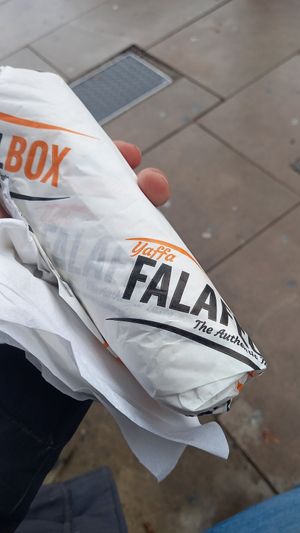 Medium sized wrap at Yaffa Falafel Box - Food Trailer in West London