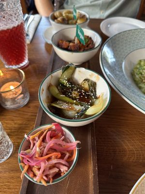 Mixed sides  at The Cosy Club in Taunton