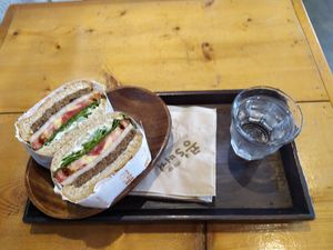 The basic burger. Delicious at Kong's Burger - Gaya-daero in Busan