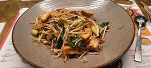 Vegan pad thai. Really good! But not enough rice noodles. at Wagamama - Leidseplein in Amsterdam