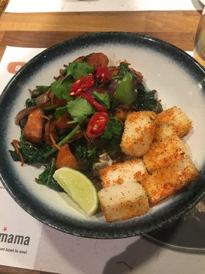 Teriyaki shichimi tofu kokoro bowl  at Wagamama - Leidseplein in Amsterdam