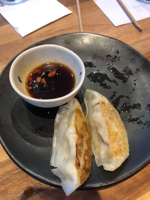 Vegan dumplings  at Wagamama - Zuidplein in Amsterdam