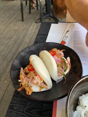 Vegan baos, very tasty 👍🏻  at Wagamama in Frederiksberg