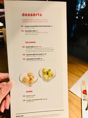 desserts at Wagamama - Tivoli in Copenhagen