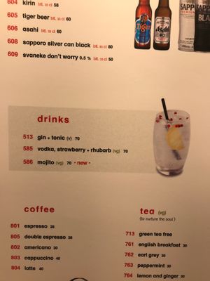 Drinks at Wagamama - Tivoli in Copenhagen