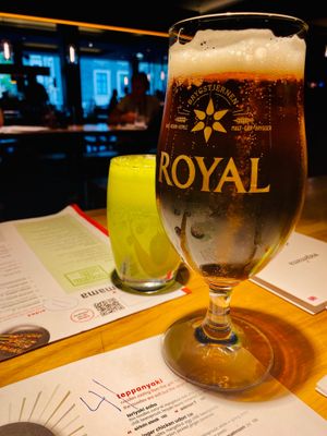 Power Juice and beer at Wagamama - Tivoli in Copenhagen