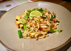 Vegan pad thai at Wagamama - Tivoli in Copenhagen