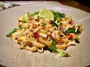 Vegan pad thai at Wagamama - Tivoli in Copenhagen