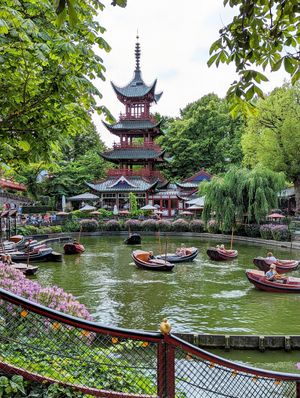 Within Tivoli park at Wagamama - Tivoli in Copenhagen
