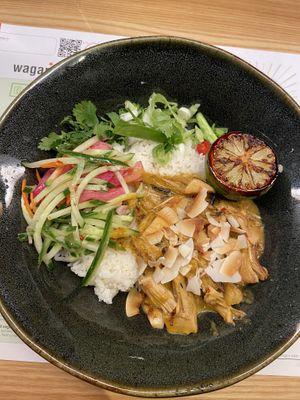 shu's'shiok' jackfruit  at Wagamama - Tivoli in Copenhagen