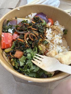 Teriyaki kokoro bowl - Shichimi tofu  at Wagamama - Tivoli in Copenhagen