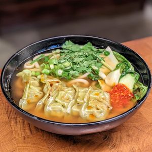 Veganised Yasai Gyoza Ramen at Wagamama - Tivoli in Copenhagen