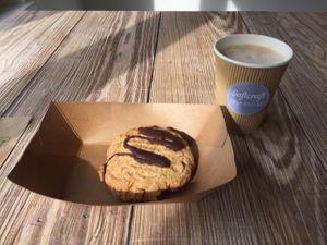Cookie and Cappuccino at Saftcraft in Frankfurt
